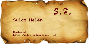 Sulcz Helén névjegykártya